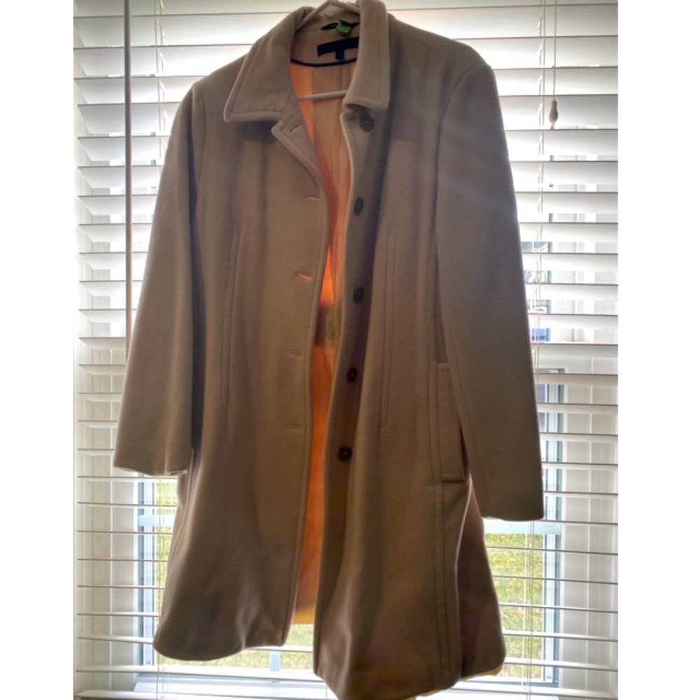 Anne Klein Tan Pea Coat